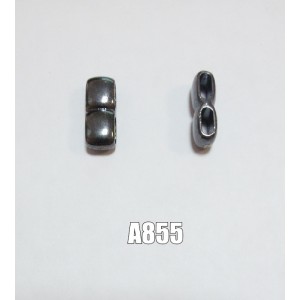 Кожгалантерейная фурнитура арт.А855 соединитель для шнура, чёрный никель